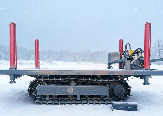 Diesel Engine Powered Rubber Or Steel Crawler Track For Water Well Drilling Rigs OEM Design