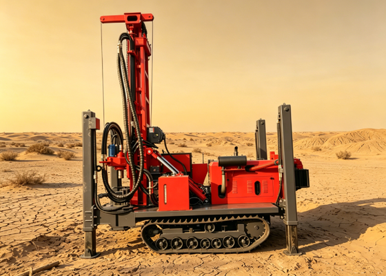 Desert Construction Compact Crawler Drill Machine With Drilling Rods/drilling Bit
