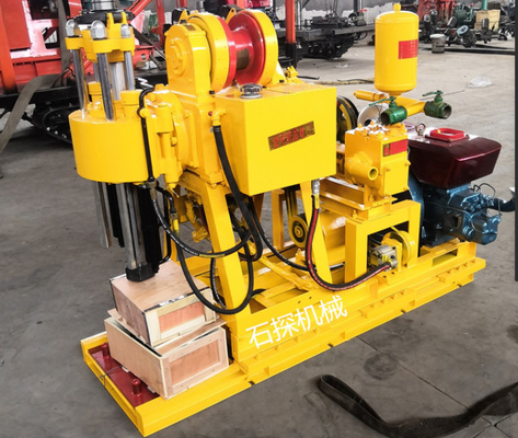 آلة الحفر الجيولوجي لمحرك الديزل 22HP مثبتة على الزاحف