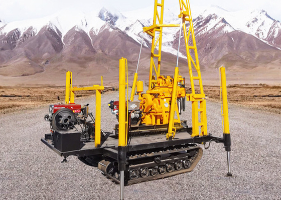 XY-1A 150 متر Detph 20 HP محرك الديزل جهاز حفر الآبار المائية المحمول