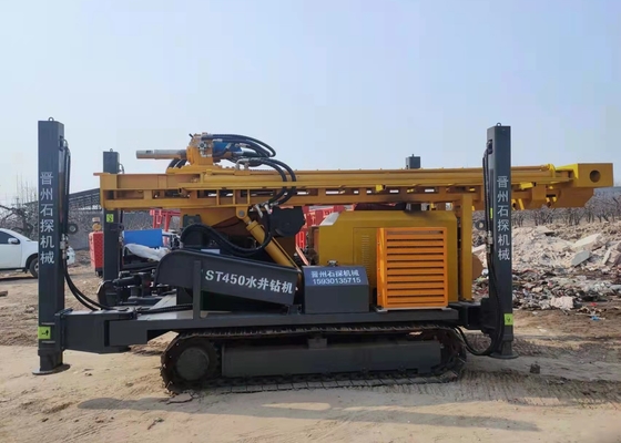ST 400 آلة حفر الآبار المائية التفجير الصخري الهوائي العميق للعمل الحفر