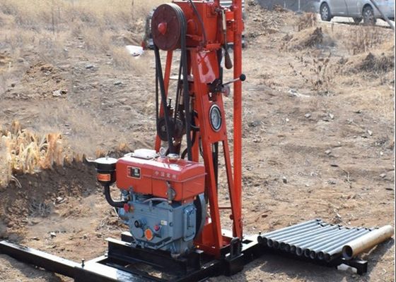 7.5kw St 50 جهاز حفر الاستكشاف الروتاري بئر محمول 0-50m / H سرعة الحفر