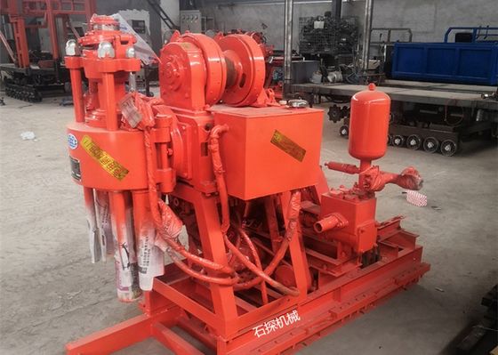 أجهزة اختبار التربة العميقة مع BW 160 مضخة الوحل محرك الديزل 100M عمق الحفر
