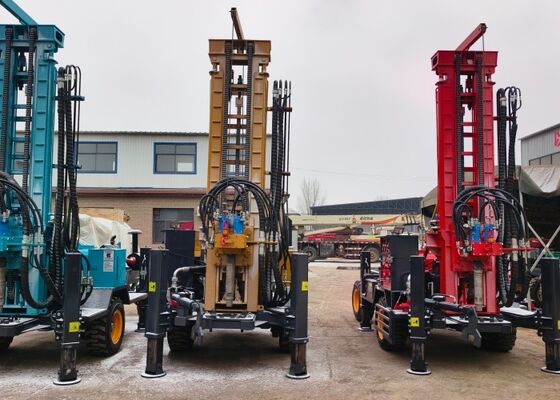 حفر عميق للآبار المضغوطة المئات من الأمتار مع محركات الديزل ذات سعة كبيرة