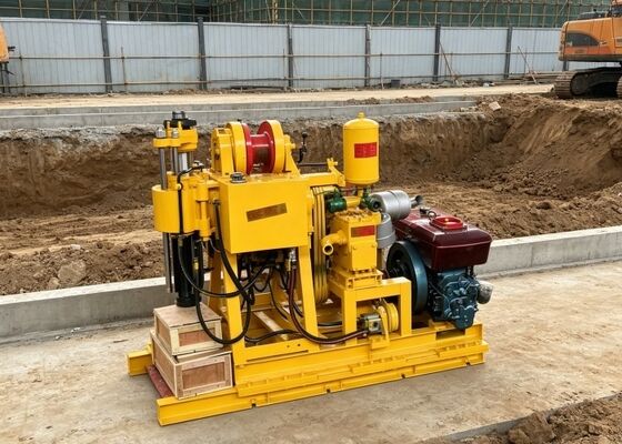 22 HP محرك الديزل حفر الجهاز المثالي لاختبار التربة والتحقيق الأساس