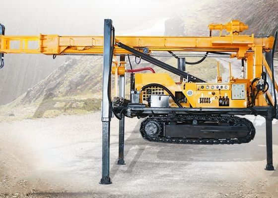 70kw 260m آلة حفر الزاحف لمشروع مياه الجبال