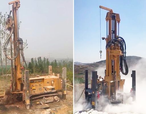 3.5mpa 350m عمق البئر الزاحف المثبت على جهاز الحفر