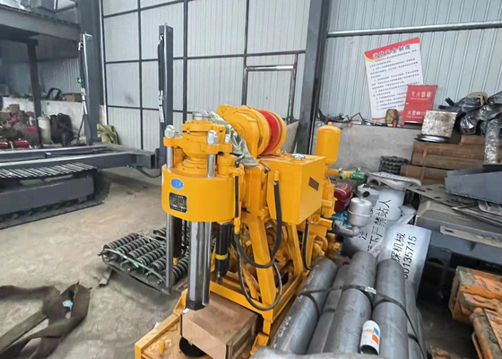 جهاز حفر هندسي 200 متر مع هيكل مجنزر في الري بالتعدين
