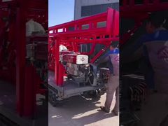 سهلة التشغيل محرك الحفر المحمول 100m - 200m عمق الحفر ISO 9001 معتمد