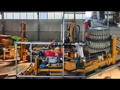 نظرة فاحصة: عملية حفر بورويل للجرارات سهلة الحركة مع النظام الهيدروليكي